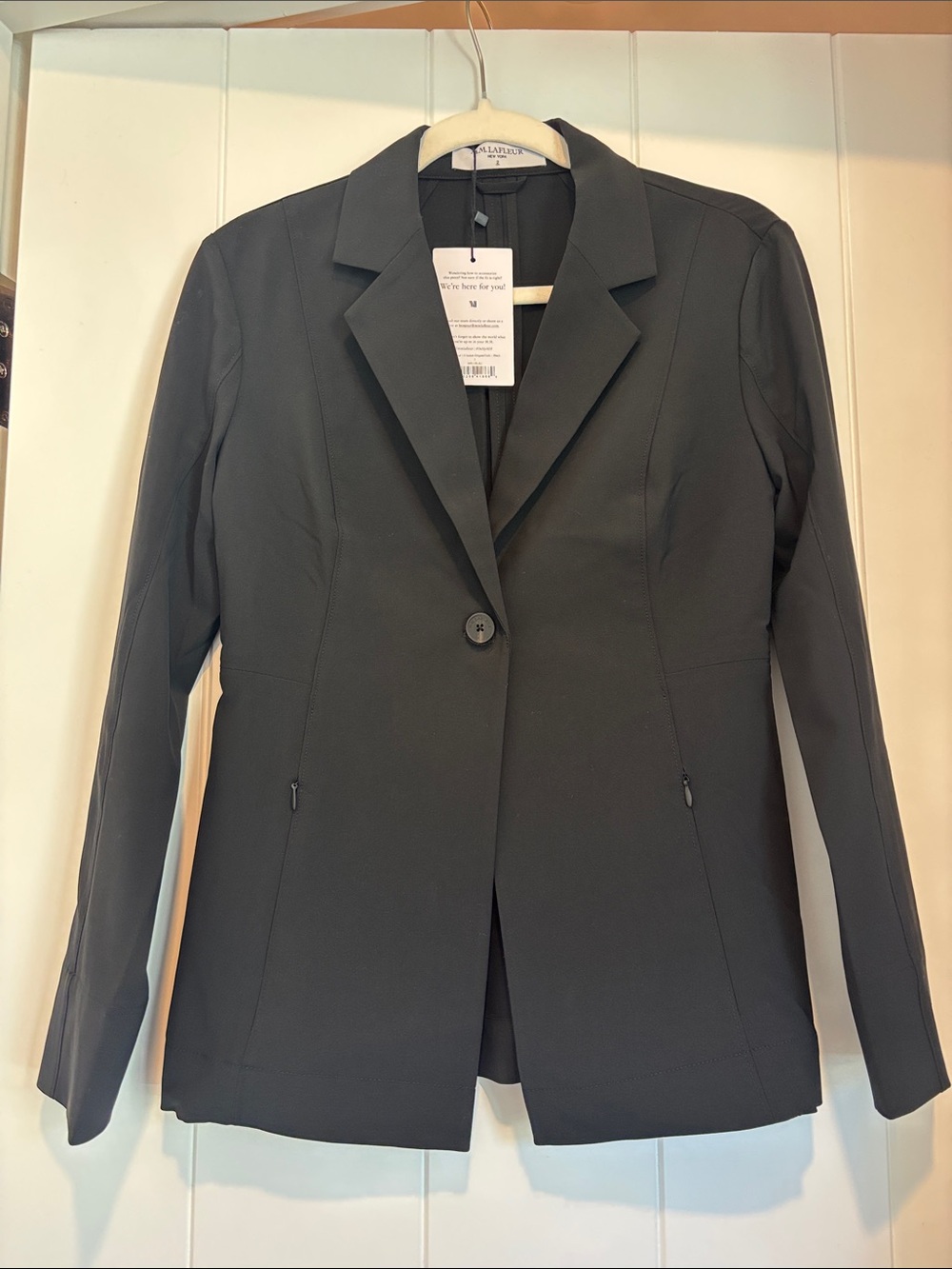 MM Lafleur Black Single-Button Women's Blazer
